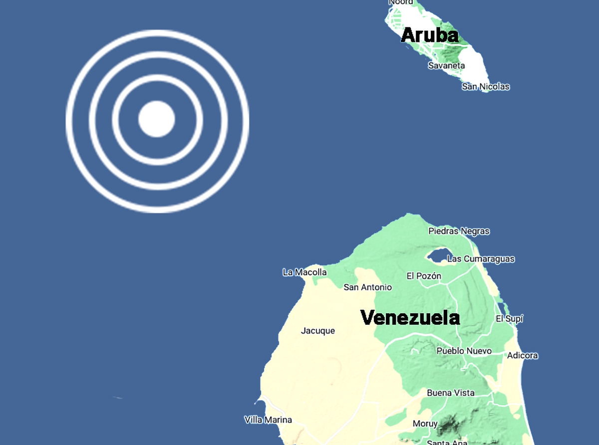 Temblor registra Diahuebs anochi poco pabao di Aruba